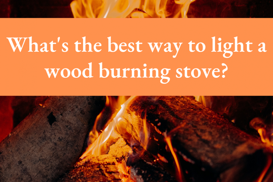 how to light wood burning stove