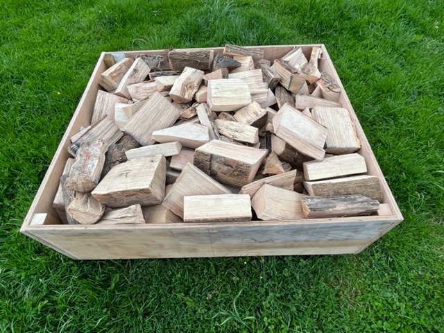 crate of kiln dried logs